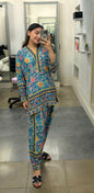 Floral printed shalwar kameez