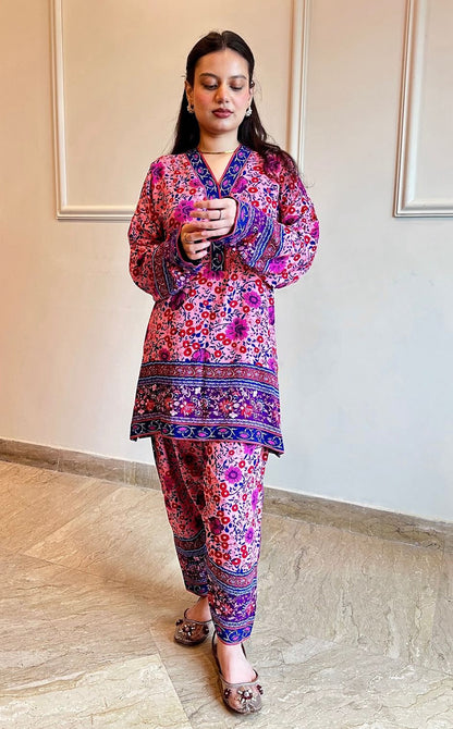 Floral printed shalwar kameez